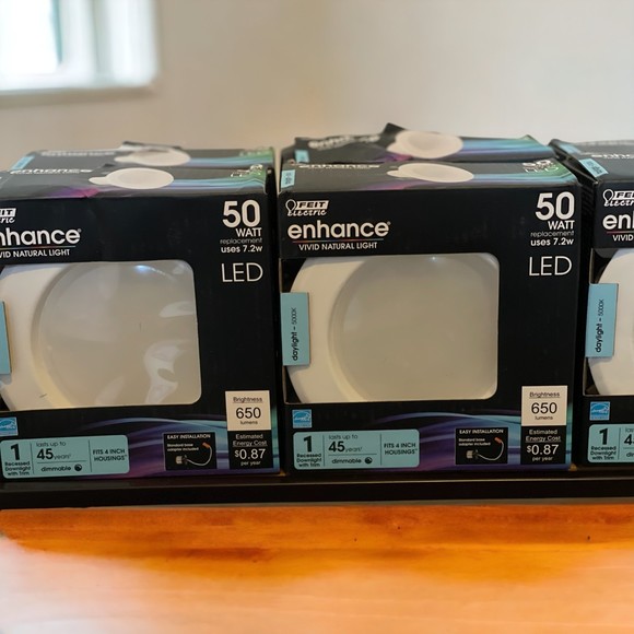 Feit Electric Enhance 50W LED Recessed Downlight with Trim Daylight Dimmable - Picture 2 of 8